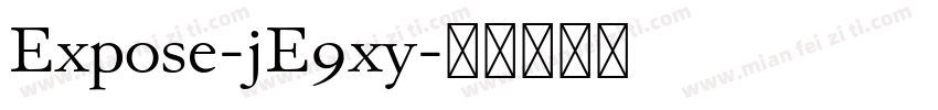 Expose-jE9xy字体转换