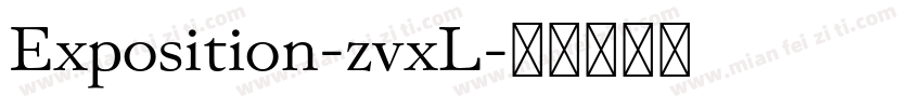 Exposition-zvxL字体转换