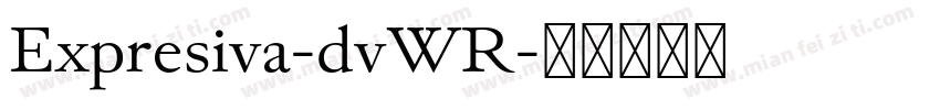 Expresiva-dvWR字体转换