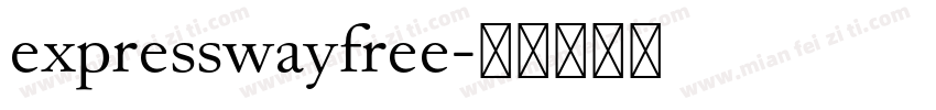 expresswayfree字体转换
