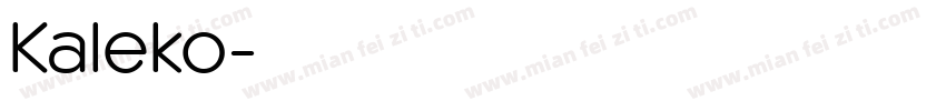 Kaleko字体转换