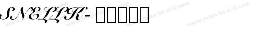 SNELLK字体转换