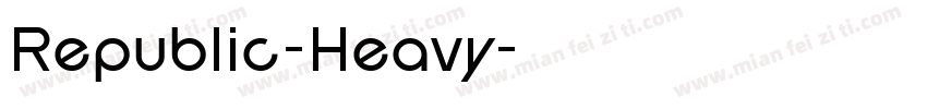 Republic-Heavy字体转换