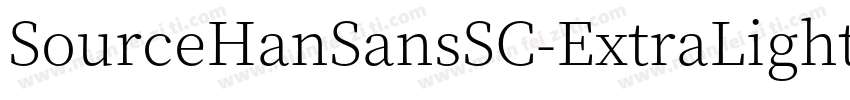 SourceHanSansSC-ExtraLight-GBpc-EUC字体转换