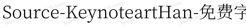 Source-KeynoteartHan字体转换