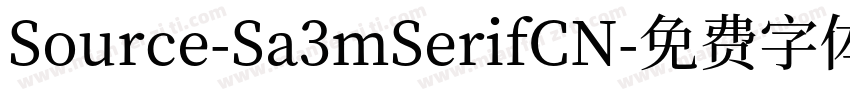 Source-Sa3mSerifCN字体转换