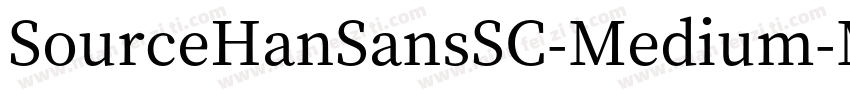 SourceHanSansSC-Medium-Mediun字体转换