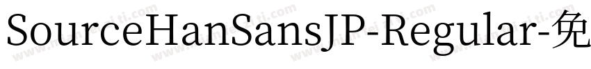 SourceHanSansJP-Regular字体转换