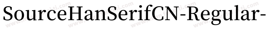 SourceHanSerifCN-Regular-GBpc-EUC-H字体转换
