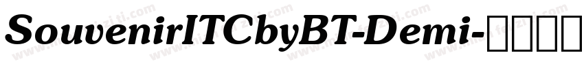 SouvenirITCbyBT-Demi字体转换