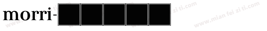 morri字体转换