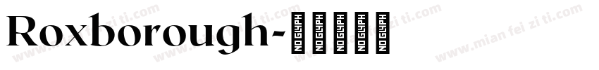 Roxborough字体转换