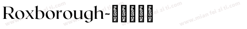 Roxborough字体转换