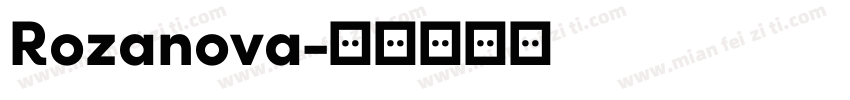 Rozanova字体转换