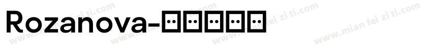 Rozanova字体转换