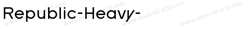 Republic-Heavy字体转换