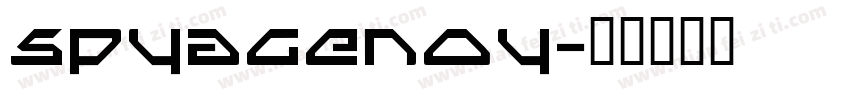 SPYAGENOY字体转换