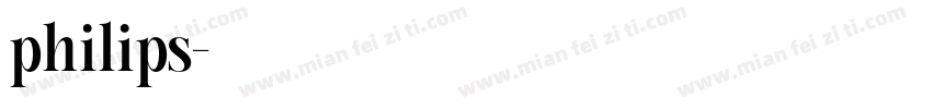 philips字体转换