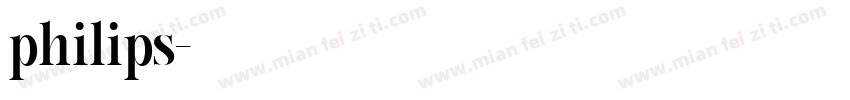 philips字体转换