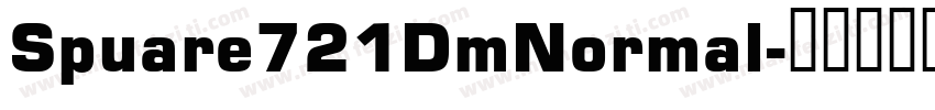 Spuare721DmNormal字体转换