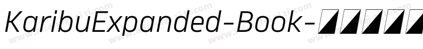 KaribuExpanded-Book字体转换