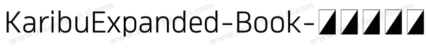 KaribuExpanded-Book字体转换