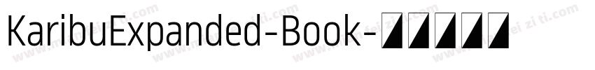 KaribuExpanded-Book字体转换