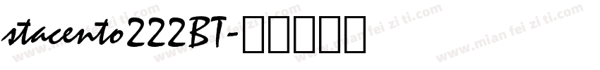 stacento222BT字体转换
