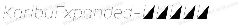 KaribuExpanded字体转换