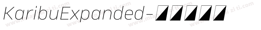 KaribuExpanded字体转换