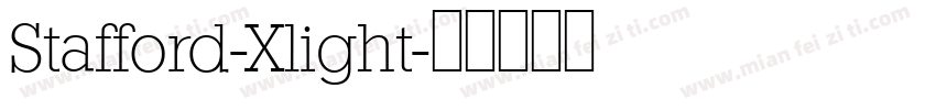 Stafford-Xlight字体转换
