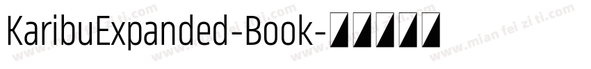 KaribuExpanded-Book字体转换