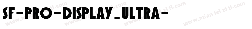 sf-pro-display_ultra字体转换