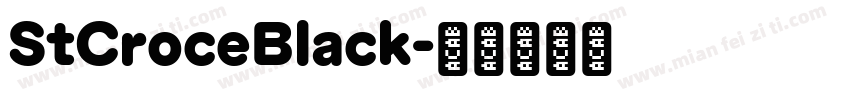StCroceBlack字体转换