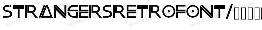 STRANGERSRETROFONT字体转换