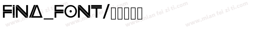 fina_font字体转换