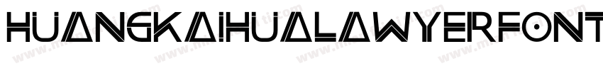 huangkaihualawyerfont字体转换
