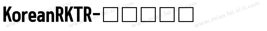 KoreanRKTR字体转换