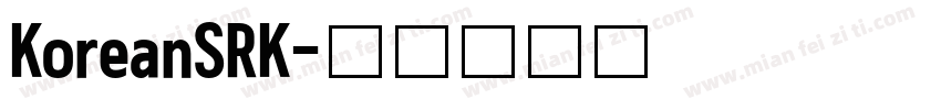 KoreanSRK字体转换