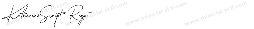 KatherineScript-Regu字体转换