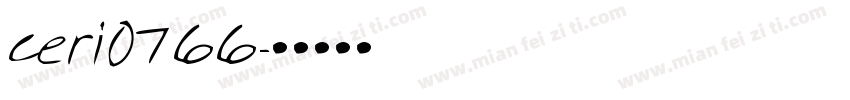 ceri0766字体转换