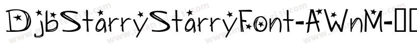 DjbStarryStarryFont-AWnM字体转换