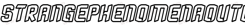 STRANGEPHENOMENAOUTLINED字体转换