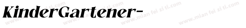 KinderGartener字体转换