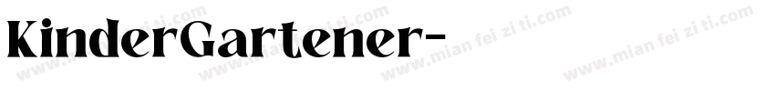KinderGartener字体转换