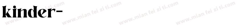 kinder字体转换