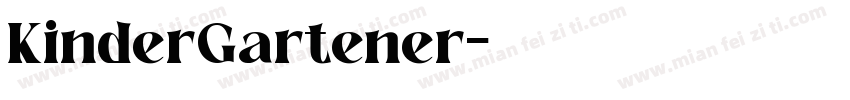 KinderGartener字体转换