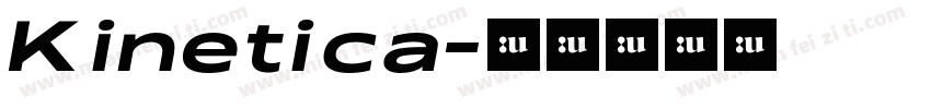 Kinetica字体转换