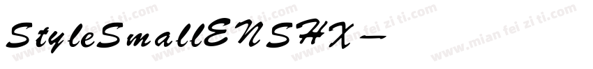 赫思StyleSmallENSHX字体转换