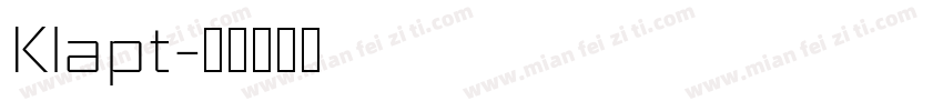Klapt字体转换